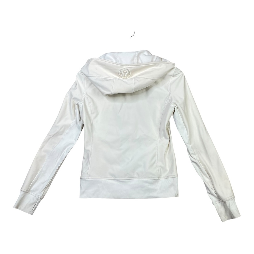 Lululemon Uba Hoodie Special Edition Sz 4 POLAR CREAM Coat Jacket Removable Trim - Picture 2 of 16
